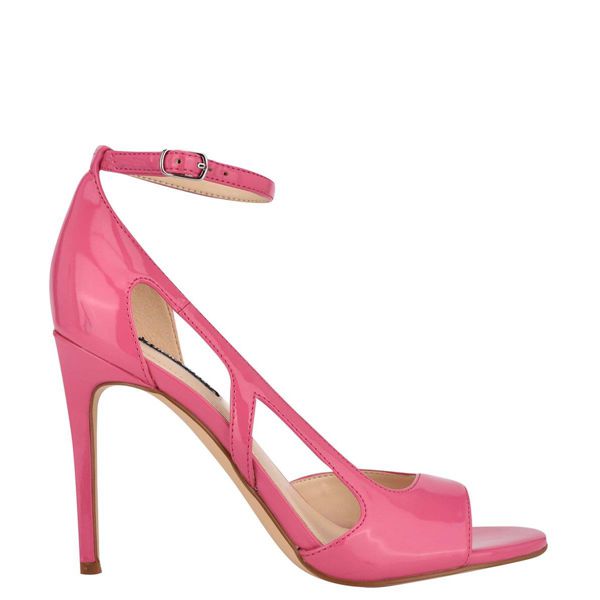 Nine West Dance Ankle Strap Pink Heeled Sandals | South Africa 65G00-8P86